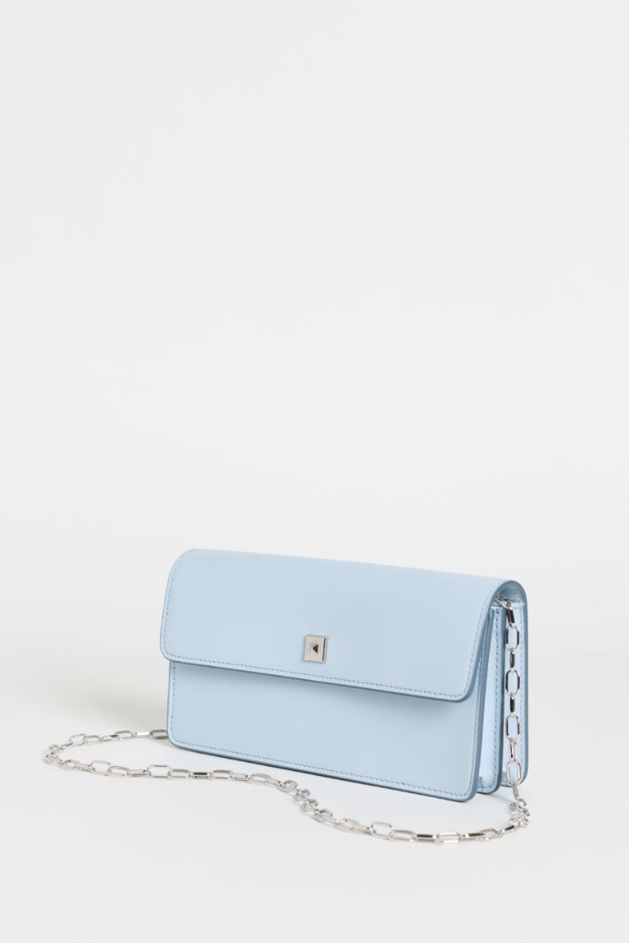 Leather Phone Pouch - LIGHT BLUE - Intrend - 2