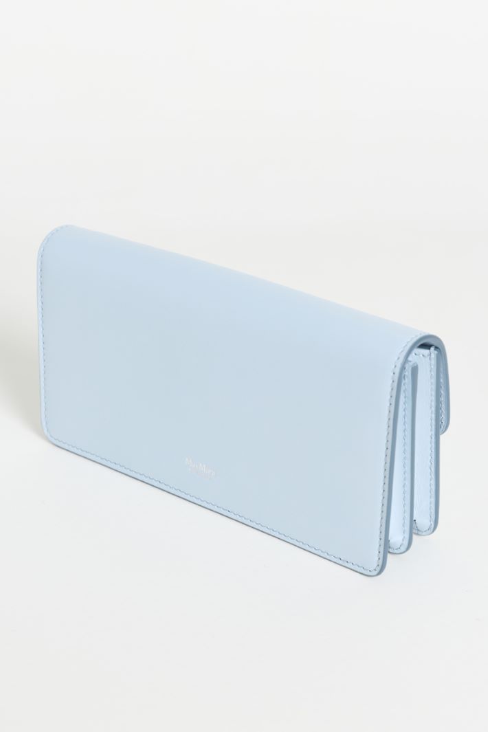 Leather Phone Pouch - LIGHT BLUE - Intrend - 3