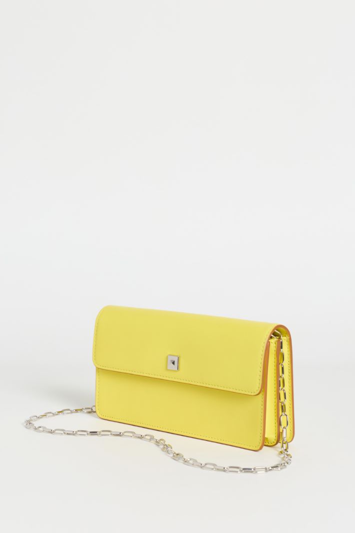 Leather Phone Pouch - YELLOW - Intrend - 2