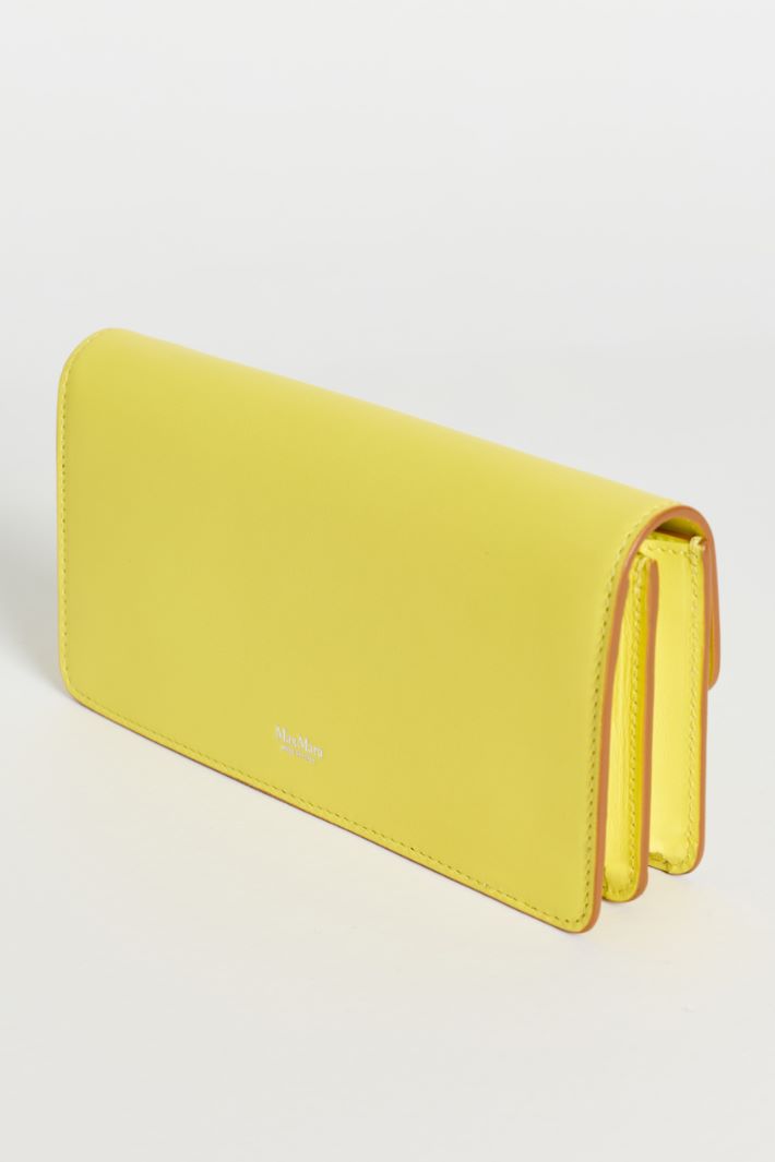 Leather Phone Pouch - YELLOW - Intrend - 3