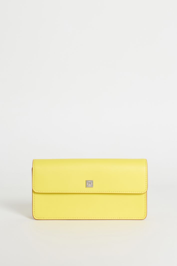 Leather Phone Pouch - YELLOW - Intrend