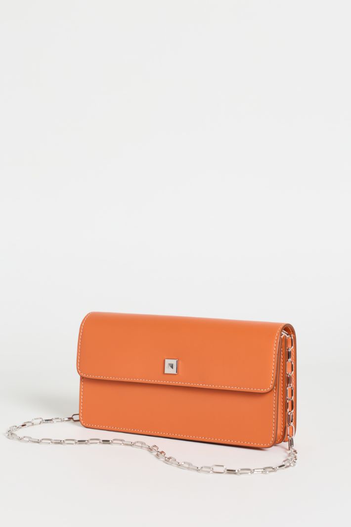 Leather Phone Pouch - ORANGE - Intrend - 2