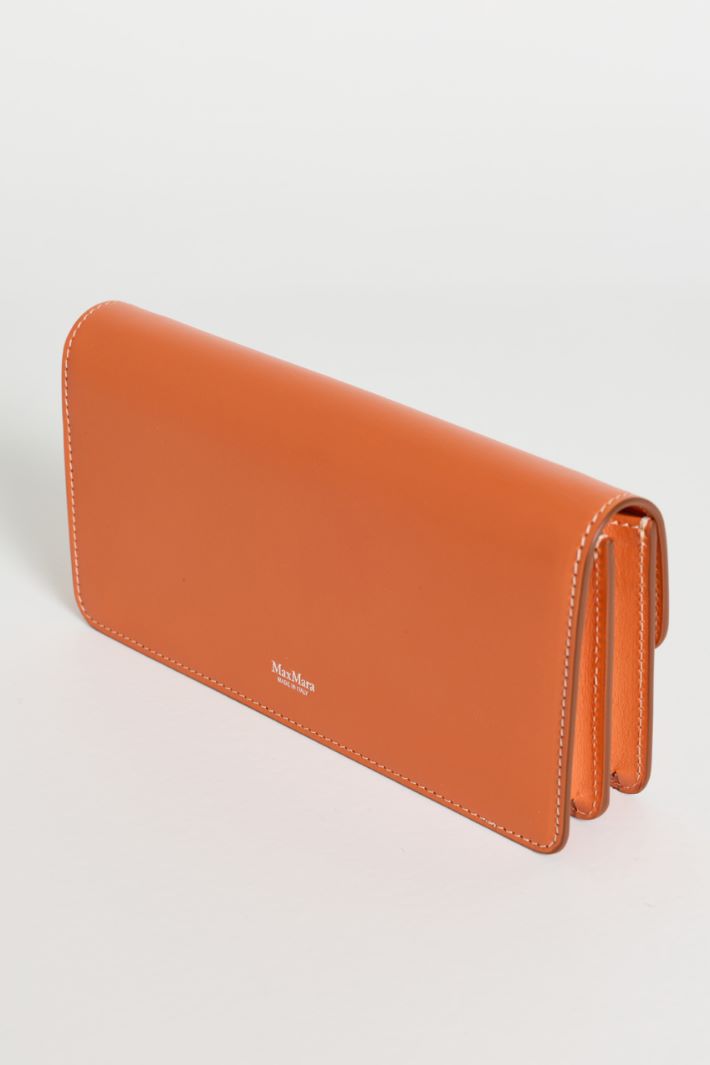 Leather Phone Pouch - ORANGE - Intrend - 3