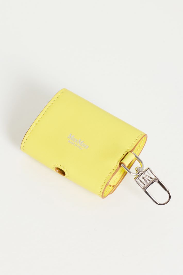 Leather earbuds case - YELLOW - Intrend - 2