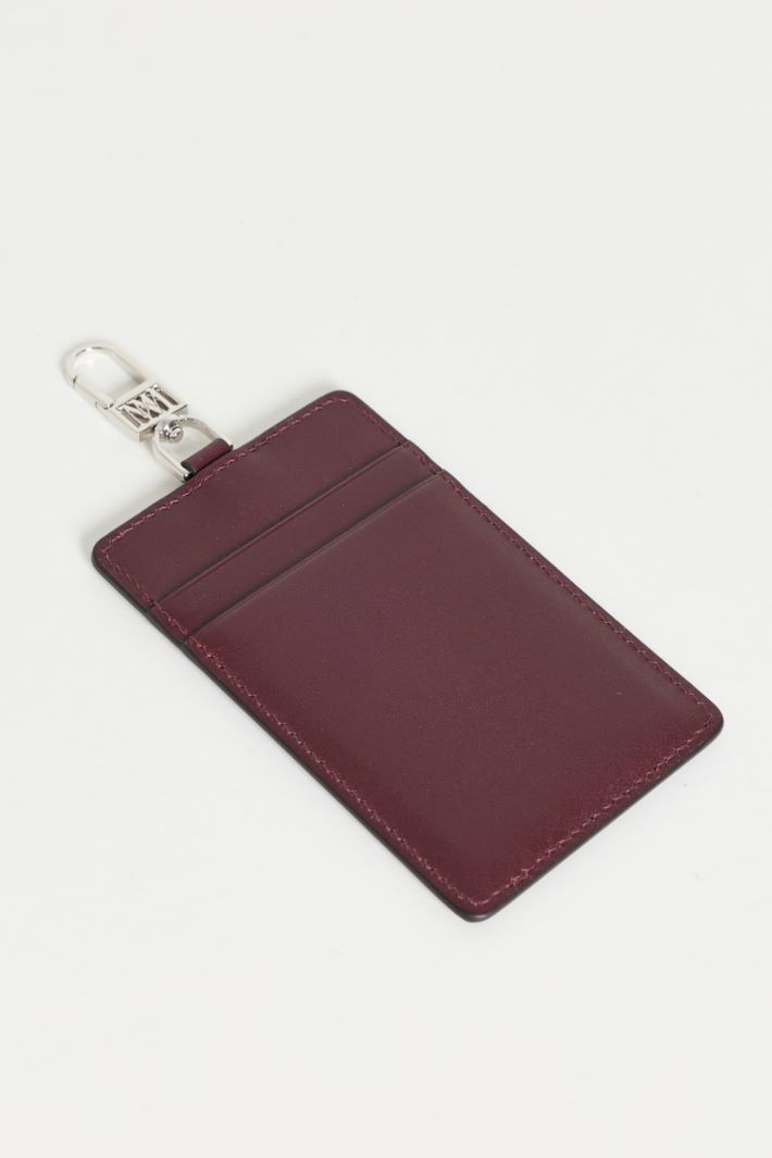 Leather badge holder - BORDEAUX - Intrend - 2