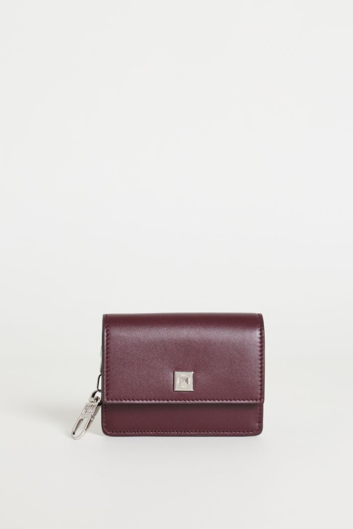 Leather purse - BORDEAUX - Intrend