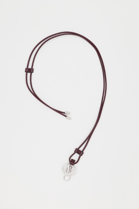 Leather cord necklace - Intrend
