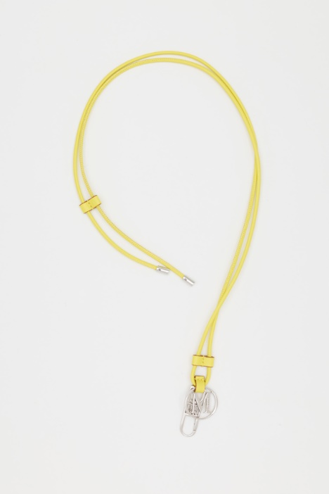 Leather cord necklace - Intrend