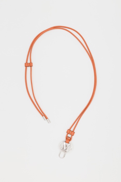 Leather cord necklace - Intrend
