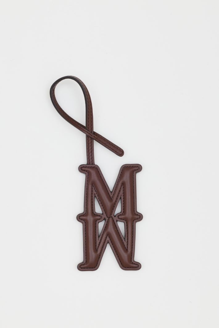 Leather charm - DARK BROWN - Intrend