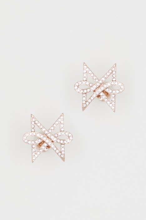 Crystal Bow Earrings - Intrend