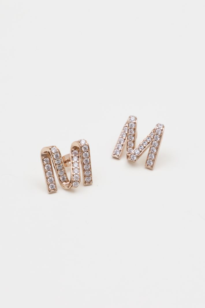 Strass-Ohrringe - GOLD - Intrend - 2