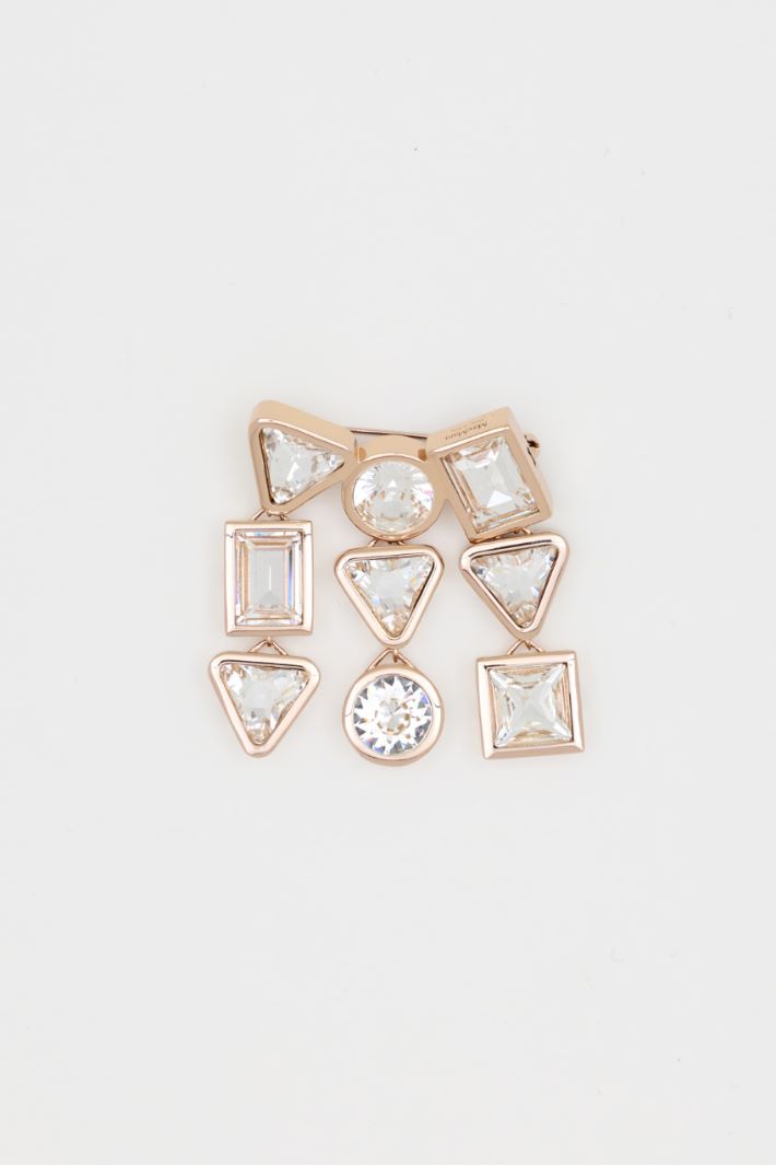 Kristall-Brosche - GOLD - Intrend - 2