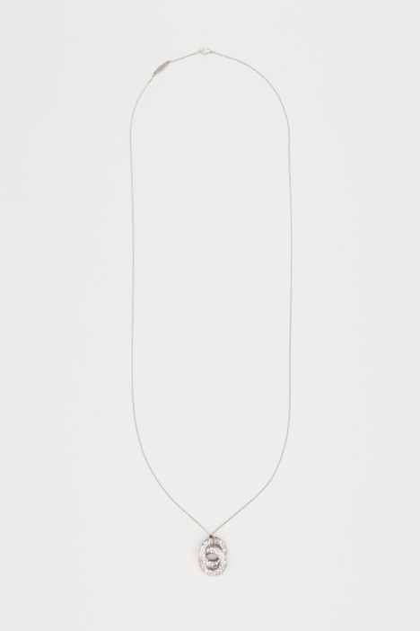 Rhinestone Pendant Necklace - Intrend