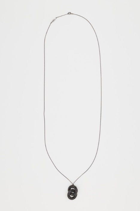 Rhinestone Pendant Necklace - Intrend