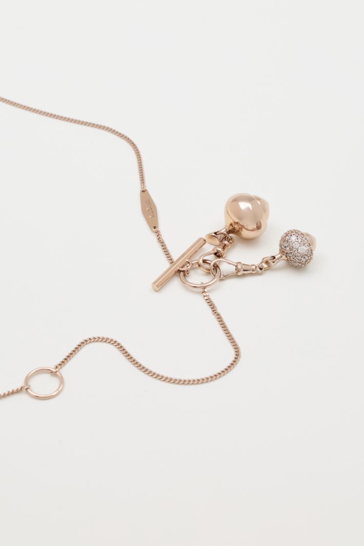 Lange Halskette mit Anhängern - GOLD - Intrend - 2
