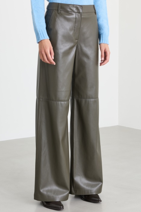 Pantalone in jersey spalmato