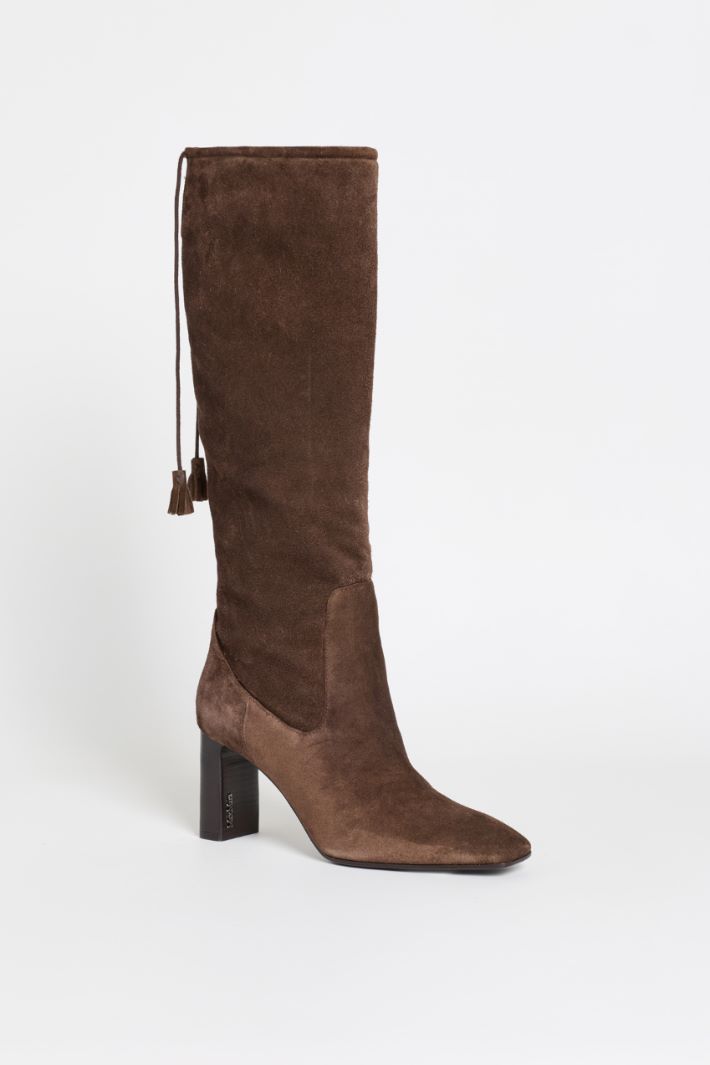 Soft suede boots - BROWN - Intrend - 2