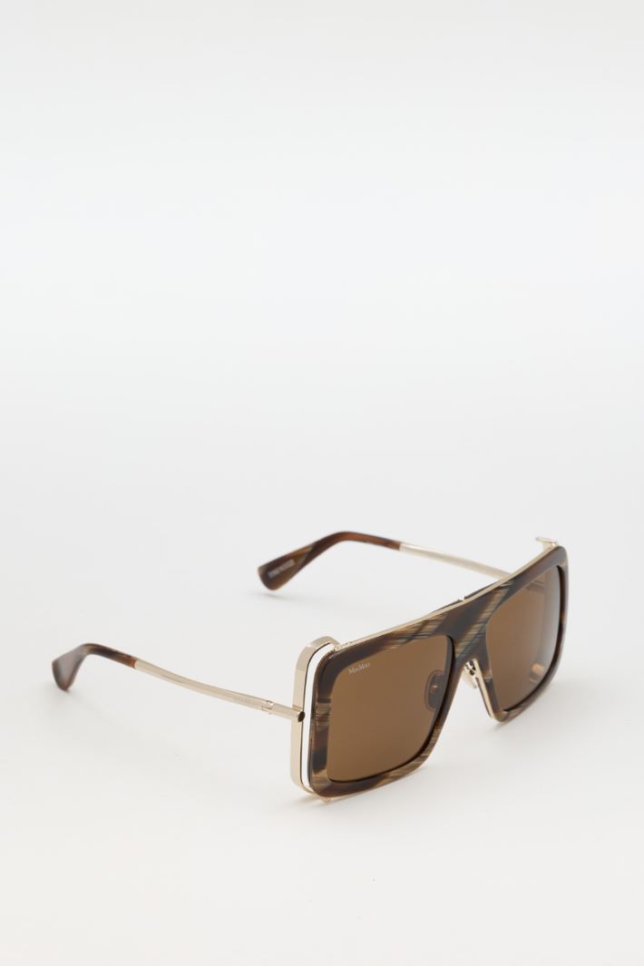 Lunettes de soleil carrées - MARRON - Intrend - 2