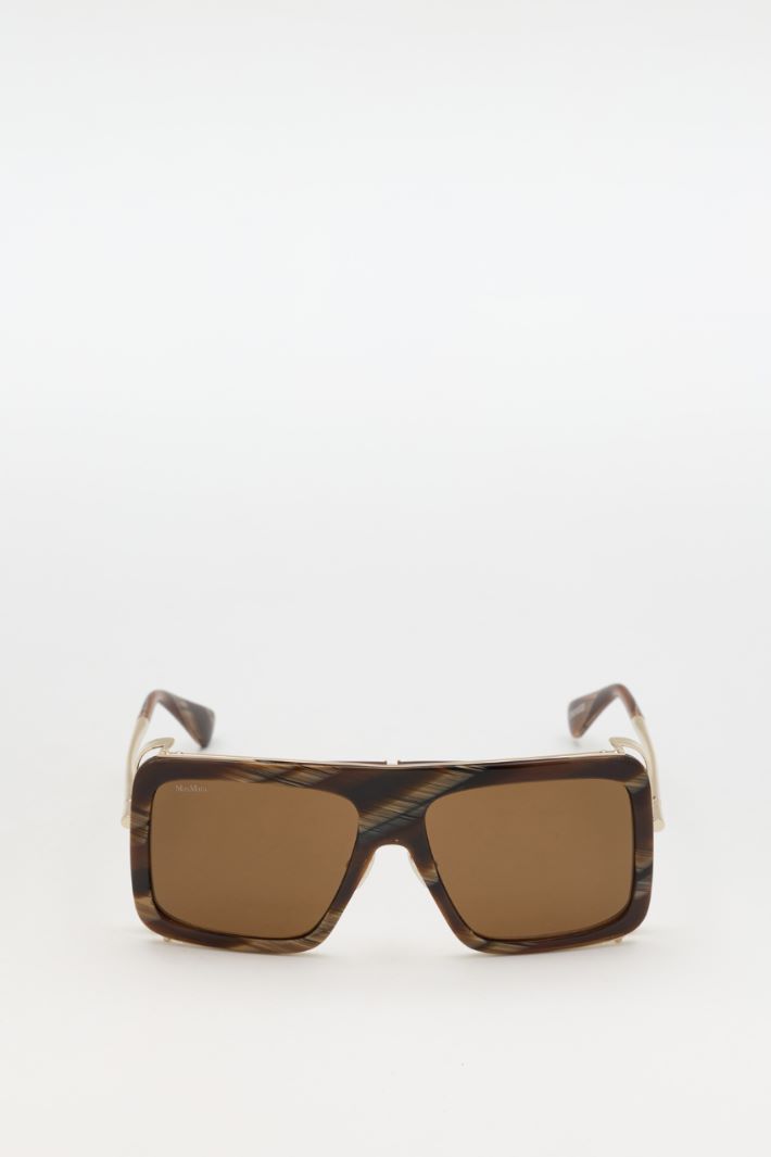 Lunettes de soleil carrées - MARRON - Intrend