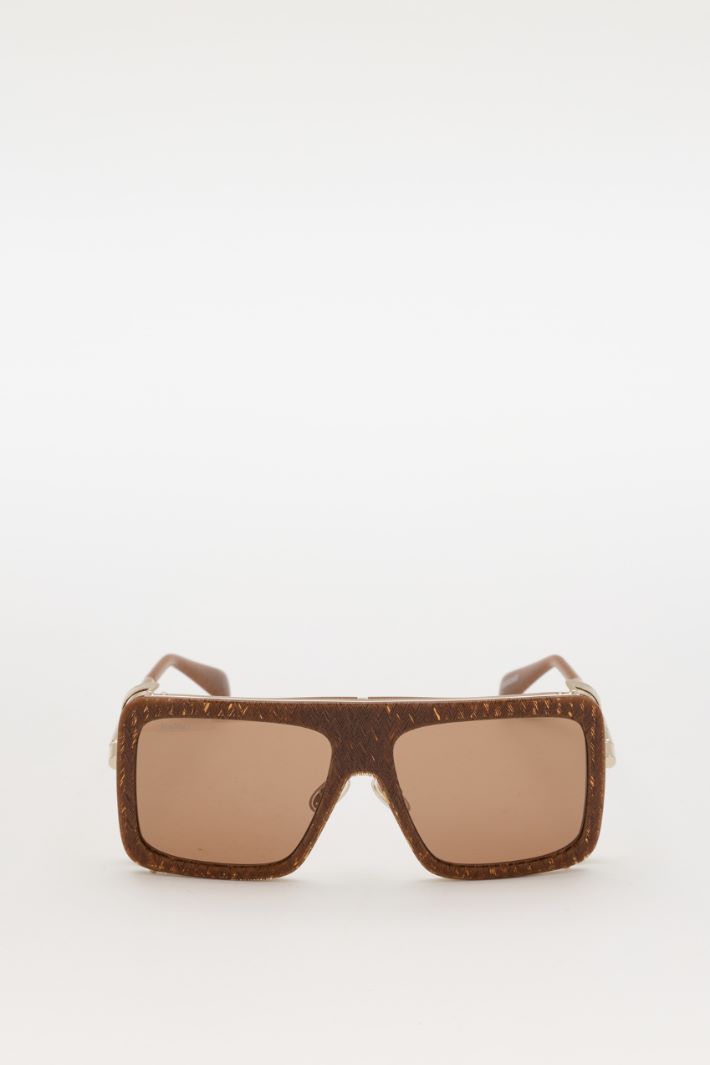 Lunettes de soleil carrées - MARRON - Intrend