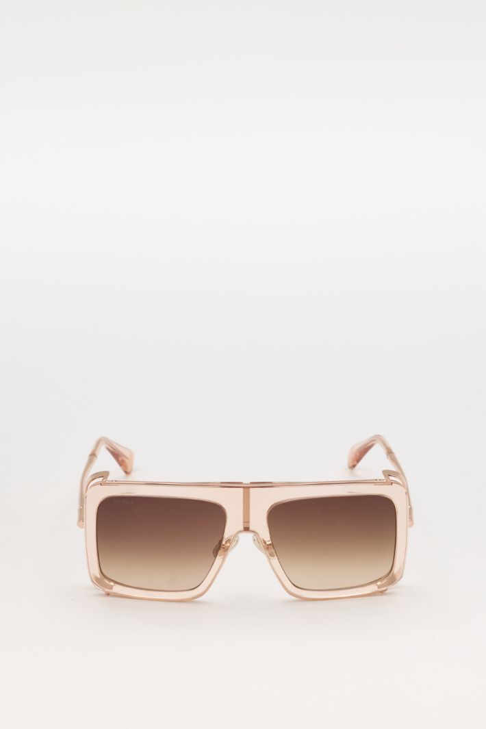 Lunettes de soleil carrées - BEIGE - Intrend