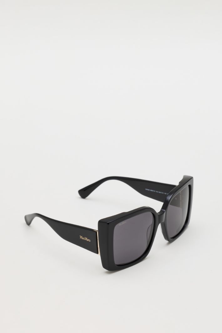 Occhiali da sole squadrati oversize - NERO - Intrend - 2