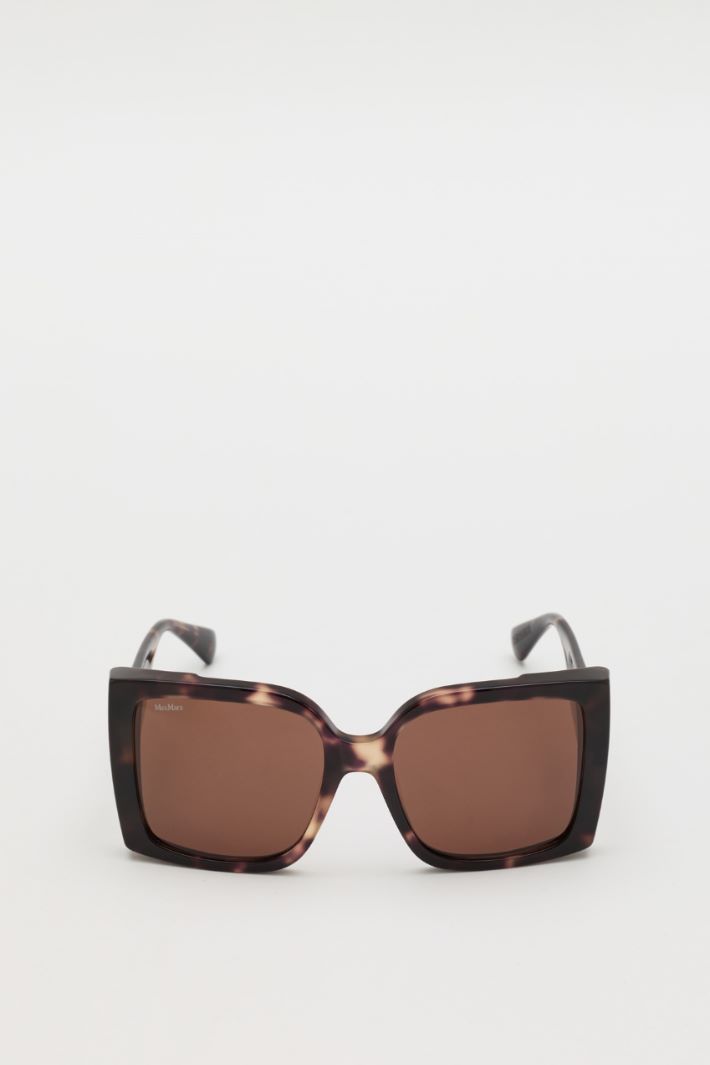 Occhiali da sole squadrati oversize - MARRONE - Intrend