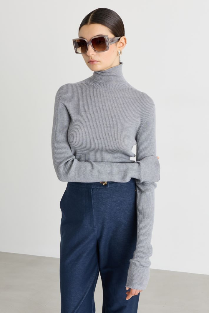 Oversized square sunglasses - GREY - Intrend - 3