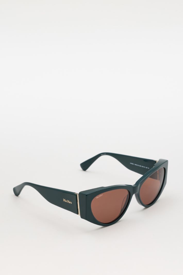 Cat-eye sunglasses - GREEN - Intrend - 2