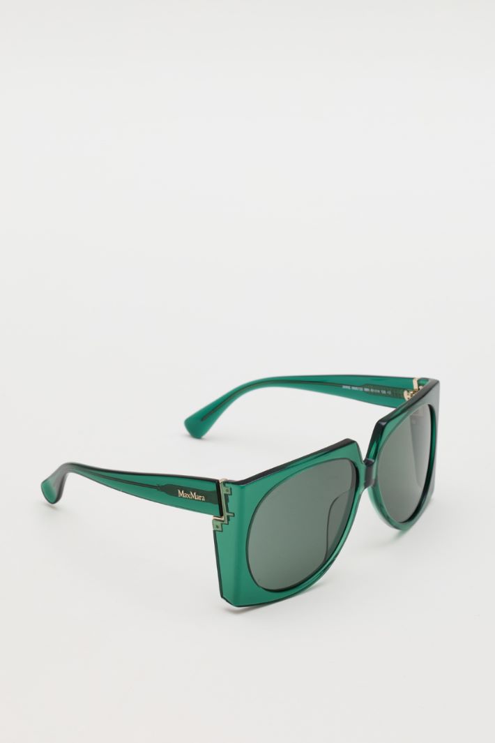 Occhiali da sole oversize - VERDE - Intrend - 2