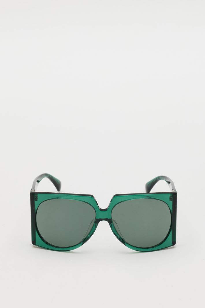 Occhiali da sole oversize - VERDE - Intrend