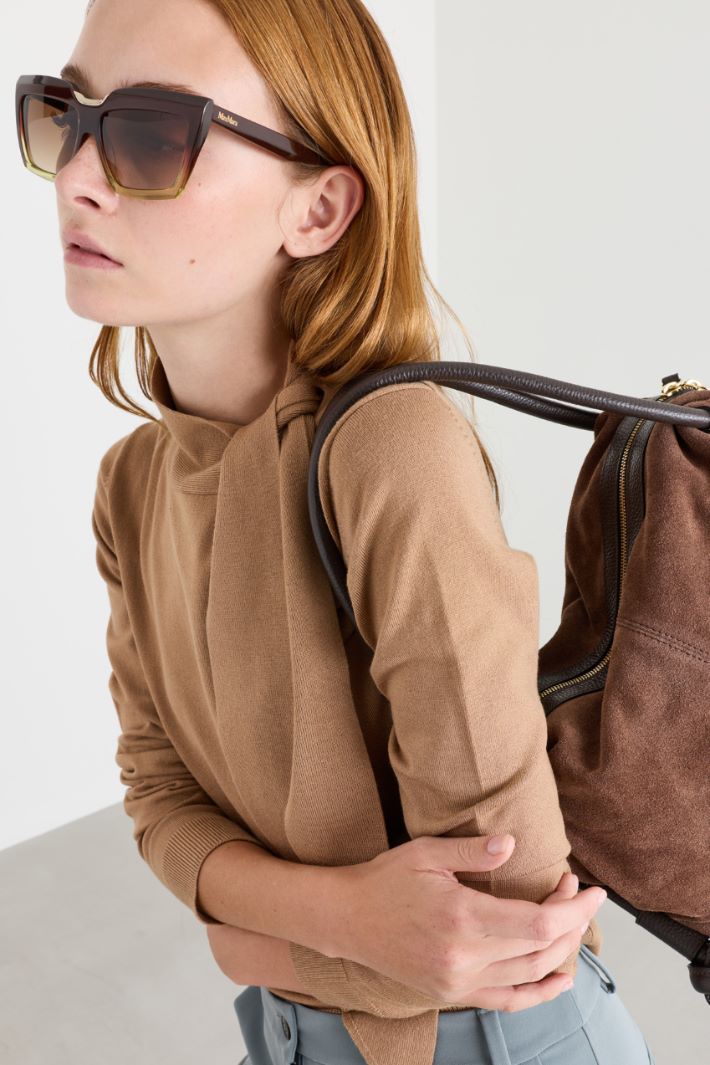 Cat-eye sunglasses - BROWN - Intrend - 3