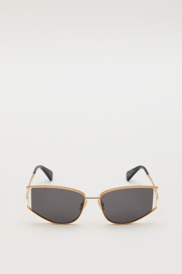 Occhiali da sole cat-eye - ORO - Intrend