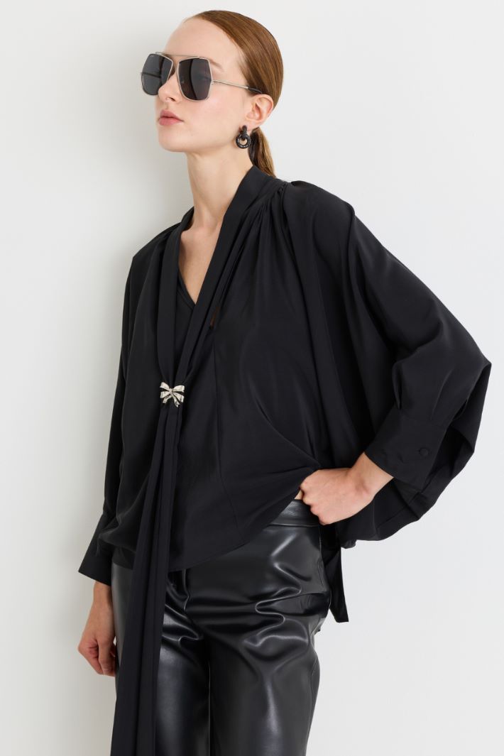 Occhiali da sole squadrati oversize - ARGENTO - Intrend - 3