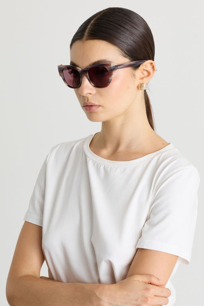 Rounded sunglasses - VIOLET - Intrend - 3