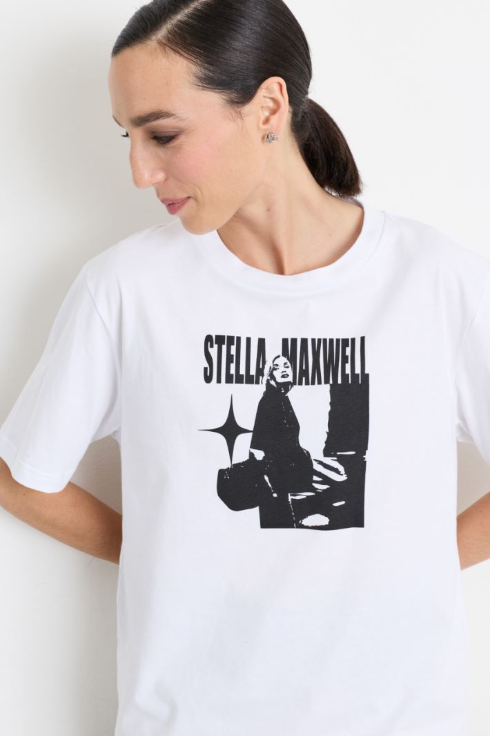 T-shirt con stampa - BIANCO - Intrend - 3