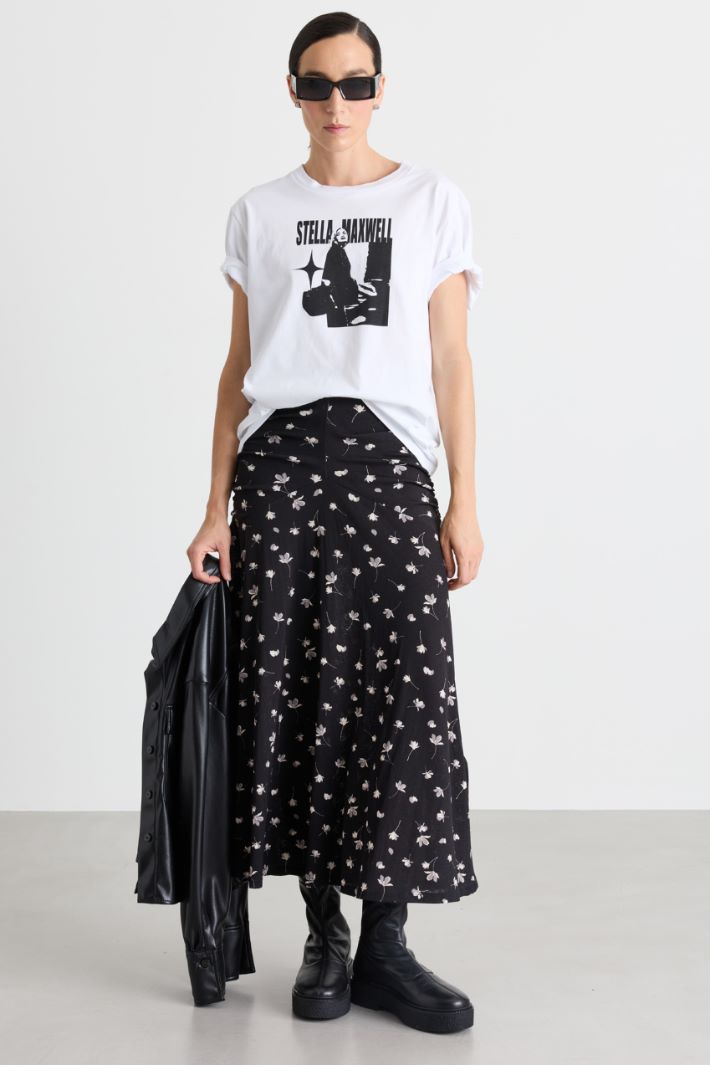 T-shirt con stampa - BIANCO - Intrend