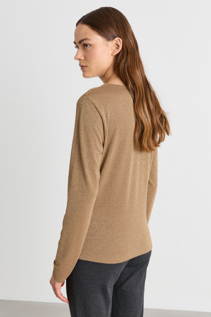 T-shirt con scollo squadrato - CAMMELLO - Intrend - 4