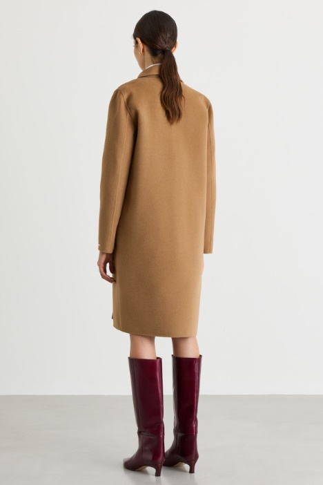 Cappotto monopetto in double