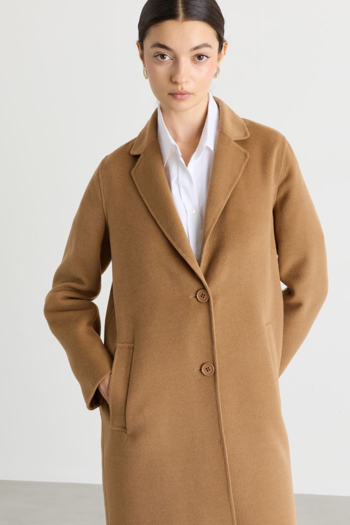Cappotto monopetto in double - CAMMELLO - Intrend - 3