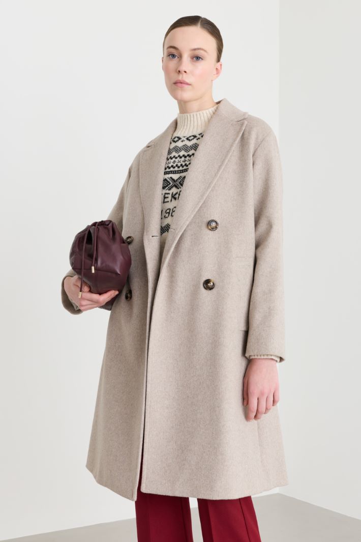 Cappotto doppiopetto - BEIGE - Intrend - 2