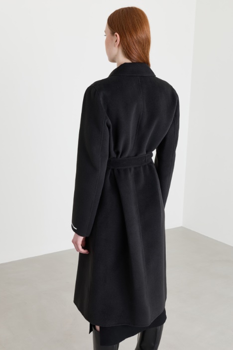 Cappotto a vestaglia in double