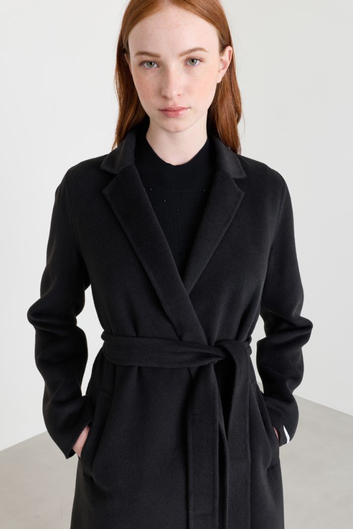 Robe Coat - BLACK - Intrend - 3