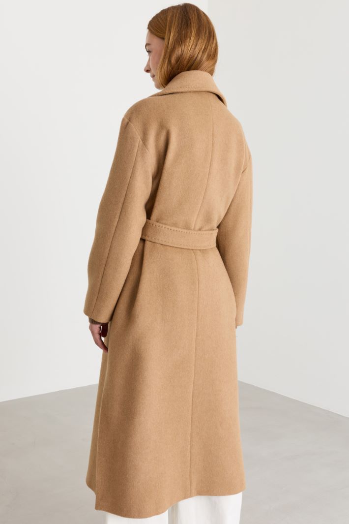 Double-Faced Coat - CAMEL - Intrend - 4
