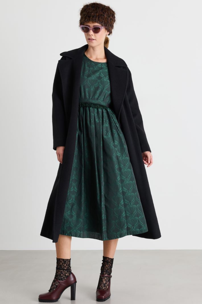 Double-Faced Coat - BLACK - Intrend