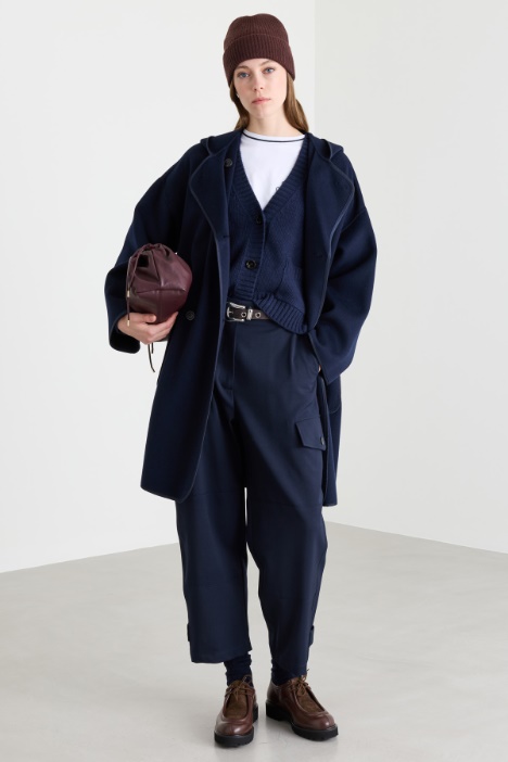 Hooded midi coat - Intrend