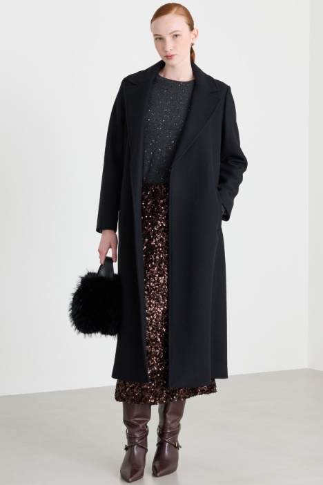 Manteau en drap double sergé - Intrend
