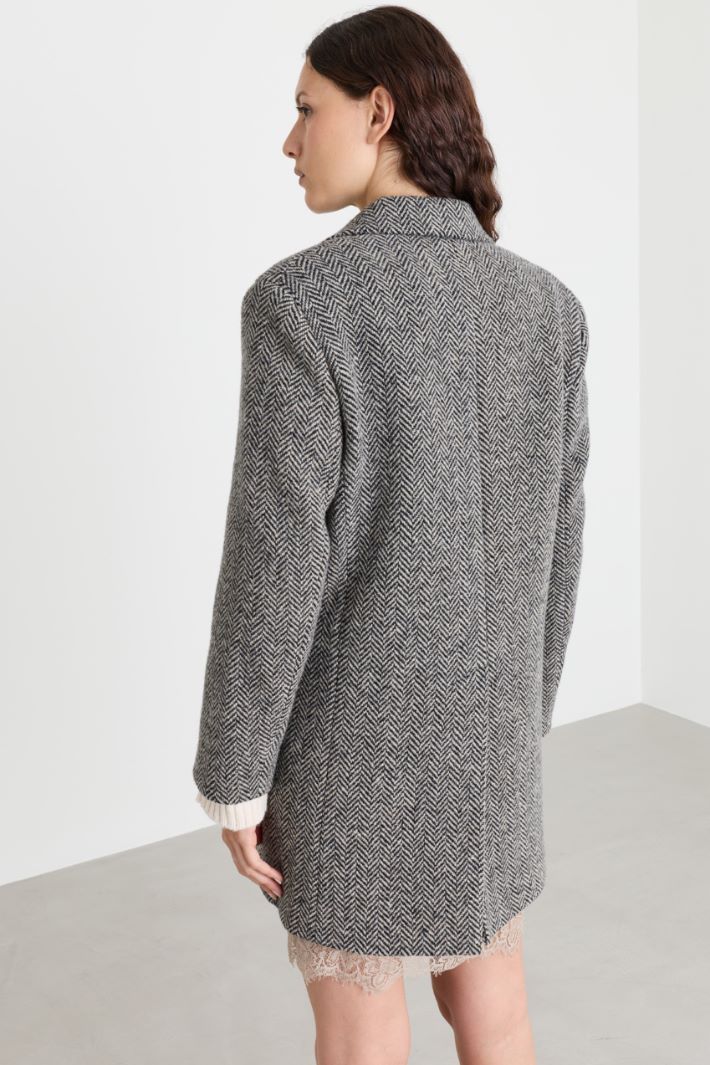 Short tweed coat - GREY - Intrend - 4