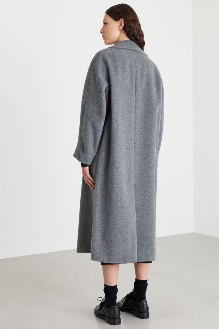 Cappotto a vestaglia con cintura - GRIGIO - Intrend - 4